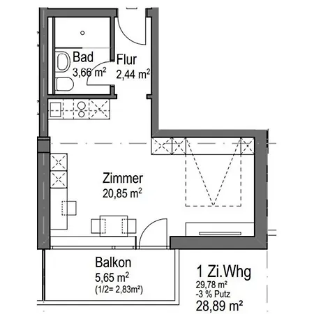 Апартаменты Huber Living Single 301